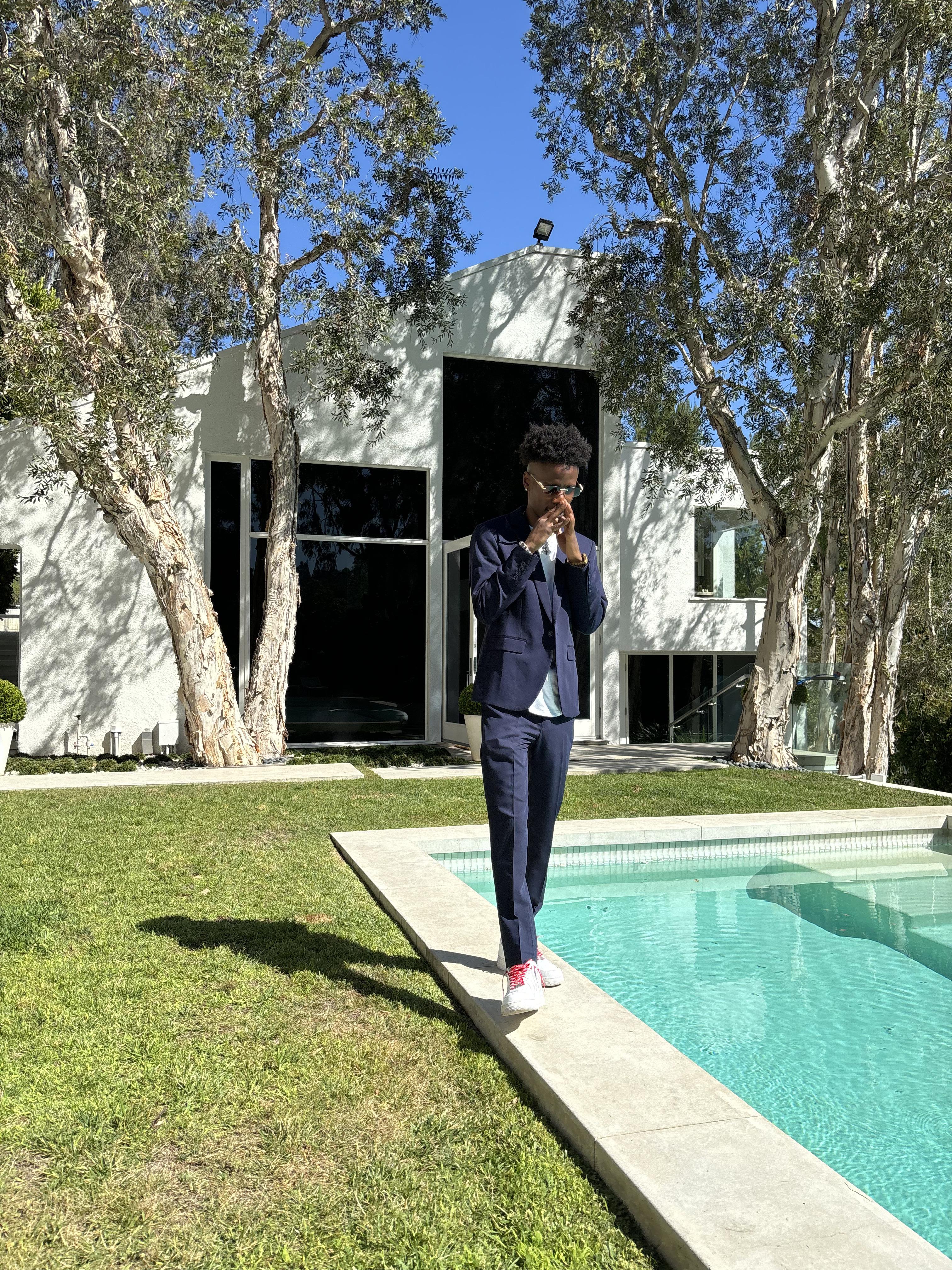 Professional DJ setup with turntables and mixer